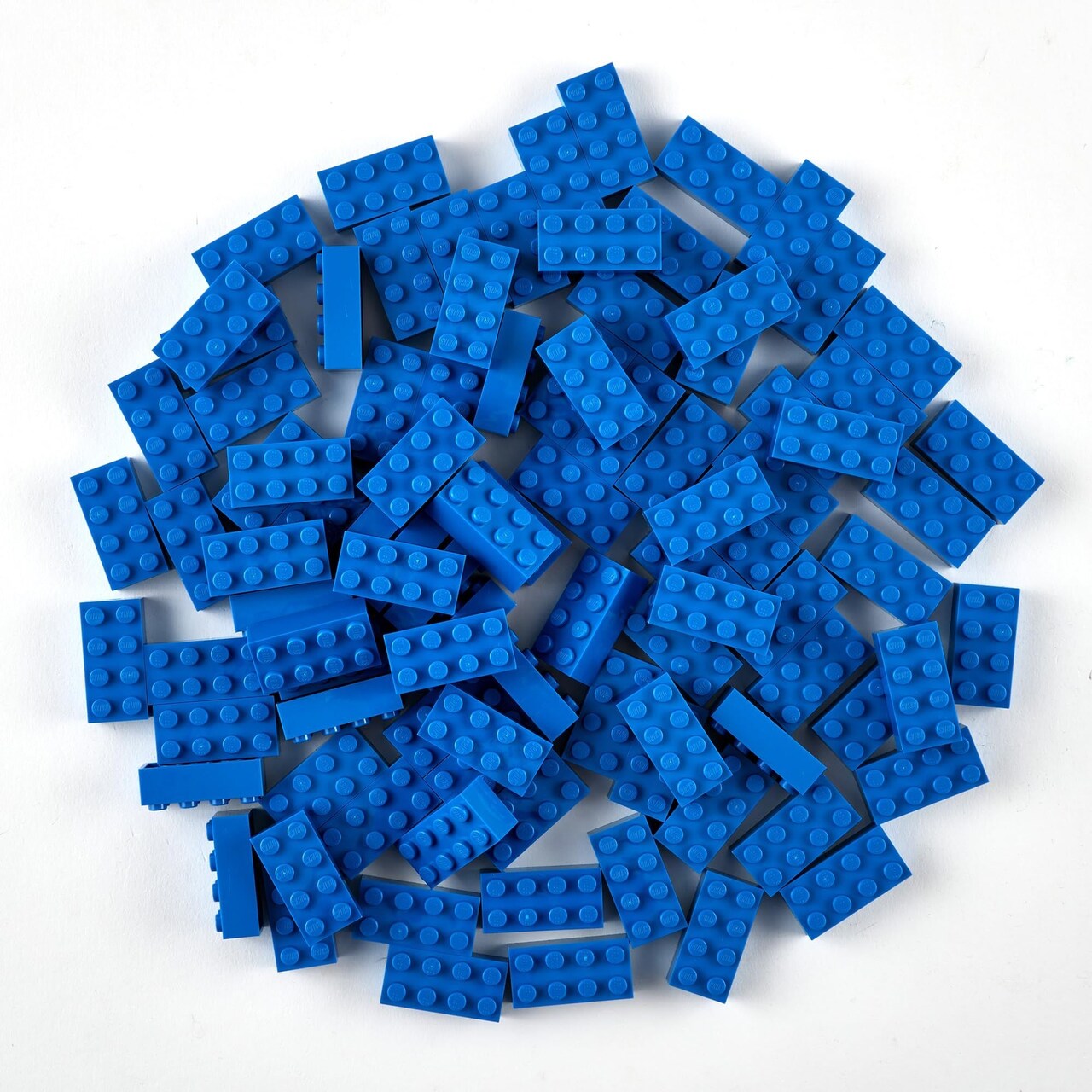 Strictly Briks 2x4 Classic Bricks Building Set - Versatile Set for Age 3+ - Building Toy & Learning Toy Play Kit - Compatible with Lego & Other Brick Brands - 96 Pieces, Blue